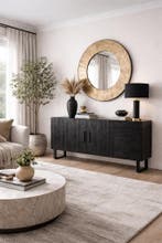 Actie! Dressoir Santos | Label51 | Van €899,-, Huis en Inrichting, Kasten | Dressoirs, Modern | Luxe | Industrieel | Robuust, 150 tot 200 cm