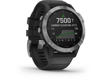 Garmin fnix 6 Solar - Smartwatch - Zonne-energie - Zilver, Verzenden, Zo goed als nieuw, Garmin