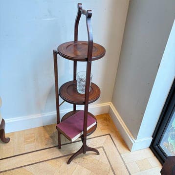 Cake stand - Bijzettafel - Mahonie
