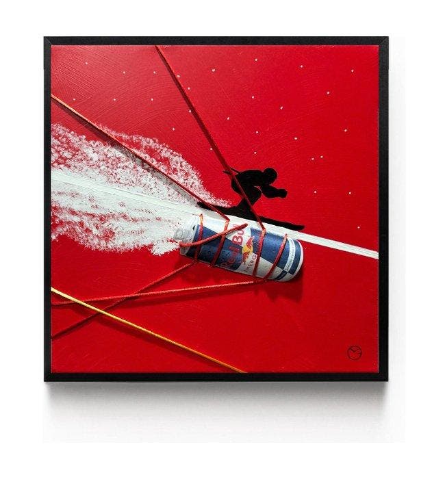 Giò Mondelli - Ali sulla neve, Antiek en Kunst, Kunst | Schilderijen | Modern
