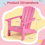 LIVSK Kinder Adirondack-stoel - HIPS-kunststof - Ergonomisch, Verzenden, Nieuw