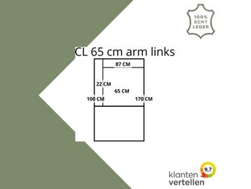 Leren elementenbank Flow - cl 65 arm links, Huis en Inrichting, Banken | Bankstellen, Nieuw, Leer, Ophalen of Verzenden, Rechte bank