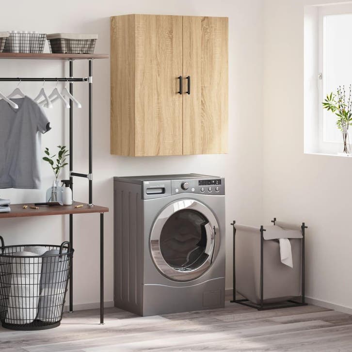 vidaXL Bovenkast 69,5x34x90 cm sonoma eikenkleurig, Huis en Inrichting, Kasten | Buffetkasten, 25 tot 50 cm, Nieuw, Overige houtsoorten