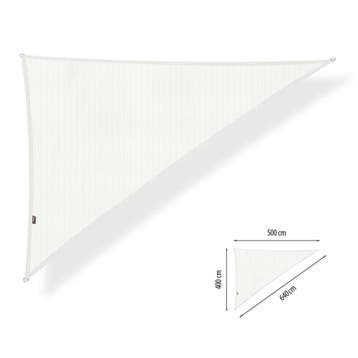 Schaduwdoek 4x5x6,4  driehoek 90 graden Artic White, Ophalen of Verzenden, Nieuw