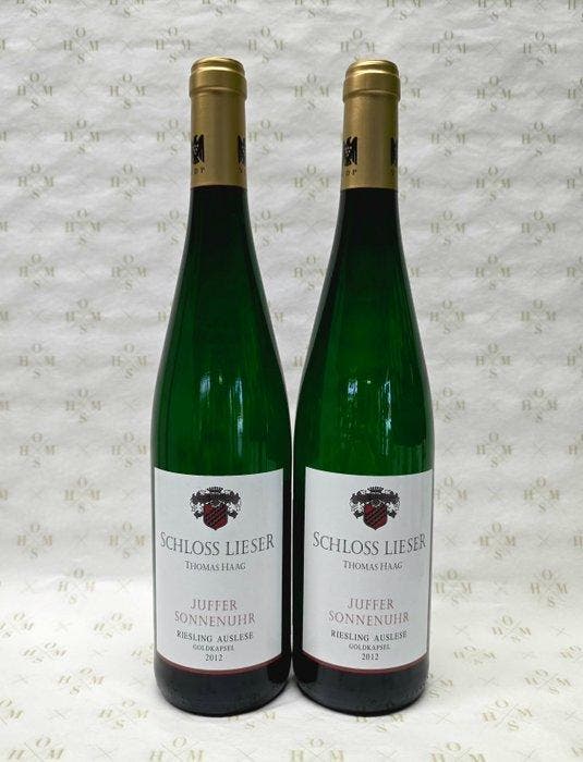 2012 Schloss Lieser, GK-Thomas Haag, Brauneberger Juffer, Verzamelen, Wijnen