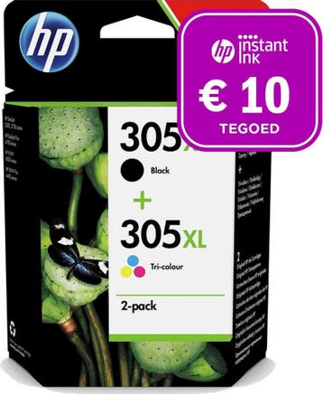 HP 305XL - Inktcartridge kleur & zwart + Instant Ink tegoed, Computers en Software, Printers, Verzenden, Nieuw