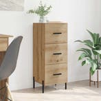 vidaXL Dressoir artisanaal eikenkleurig 34 x 34.5 x 90 cm, Huis en Inrichting, Kasten | Dressoirs, Verzenden, Nieuw, Overige houtsoorten