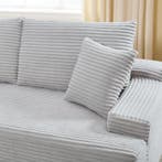 Coredo Bank - Corduroy bekleding - Links - Lichtgrijs, Verzenden, Nieuw