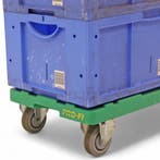 Gebruikte Euronorm stapelbakken materiaal bijzetwagen, Ophalen of Verzenden