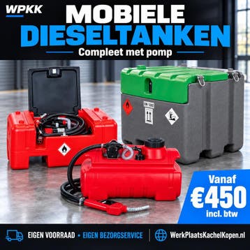 Dieseltank met pomp 100 tot 950 liter Eigen voorraad, Verzenden