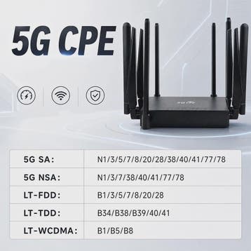OPTFOCUS 5G CPE Router AX1800 WiFi 6 met 10 Antennes - Hoge, Computers en Software, Verzenden, Nieuw