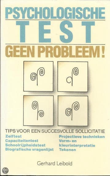 PSYCHOLOGISCHE TEST GEEN PROBLEEM 9789061206255 Leibold, Verzenden, Gelezen, Leibold
