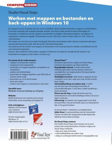 Werken met mappen en bestanden en back-uppen in Windows 10, Boeken, Verzenden, Zo goed als nieuw
