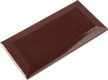 Wandtegel Metro 3D La Cueva Porto Rood Glans 7,5x15, Doe-het-zelf en Verbouw, Tegels, Nieuw, Minder dan 20 cm, 10 m² of meer, Wandtegels