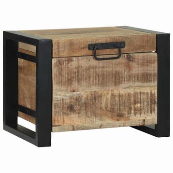 vidaXL Opbergkisten Bruin 40 x 30 x 30 cm Massief mangohout, Huis en Inrichting, Woonaccessoires | Kisten, Verzenden, Nieuw