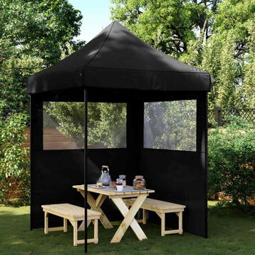 vidaXL Partytent 200 x 200 x 306 cm Zwart Oxford Stof, Verzenden, Nieuw, Partytent