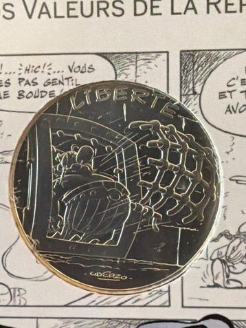Frankrijk. 10 Euro 2022 Asterix und Obelix - Liberte - 17g, Postzegels en Munten