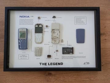 Nokia 1100 - framed, disassembled - Mobiele telefoon, Spelcomputers en Games, Nieuw