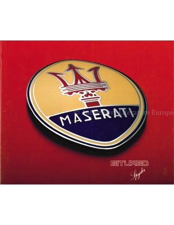 1986 MASERATI BITURBO SPYDER BROCHURE ENGELS, Boeken, Nieuw, Author