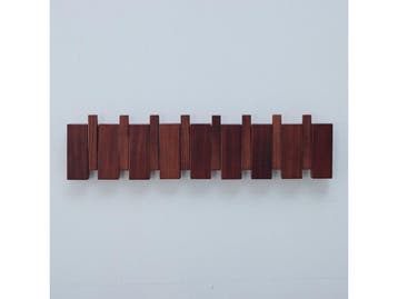 Urban State Piano - Wandkapstok - 8 haken - Walnoot finish, Verzenden, Nieuw