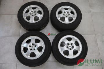 Aluminium velgen Mercedes W163 Lift 17R 8J 5X112 255/60 ET52, Auto-onderdelen, Verzenden, Gebruikt, Banden en Velgen
