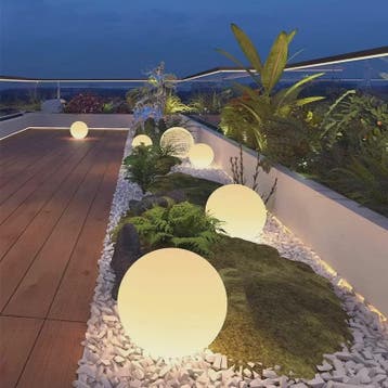 Sfeervolle Bolvormige Tuinlamp - Solar LED Buitenverlichting, Verzenden, Nieuw