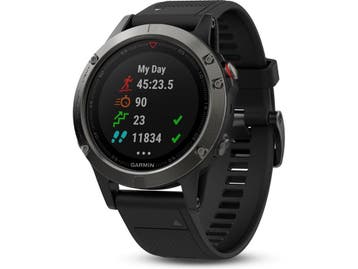 Garmin Fenix 5 - GPS-multisporthorloge - Polshartslagmeting, Verzenden, Zo goed als nieuw, Garmin