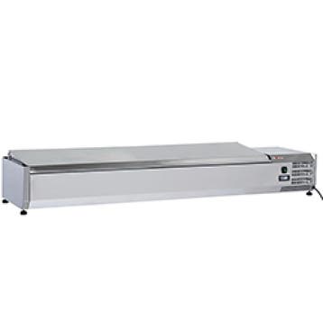 Diverso By Diamond Opzetkoelvitrine Met RVS Deksel | 8x 1/3, Ophalen of Verzenden, Nieuw