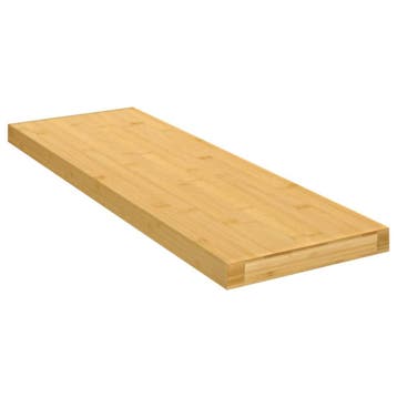 vidaXL Wandschap 60x20x2,5 cm bamboe, Verzenden, Nieuw