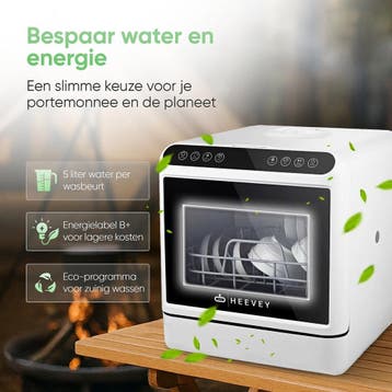 Heevey Mini Vaatwasser - Vrijstaande vaatwasser -, Caravans en Kamperen, Ophalen of Verzenden, Zo goed als nieuw