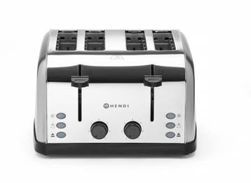 Toaster 4-sneetjes, Hendi, 240v/1500w, 295x335x(h)180mm, Ophalen of Verzenden, Nieuw in verpakking