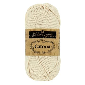 Scheepjes Catona 25g - 505 Linen - Haakgaren / Breigaren, Ophalen of Verzenden, Nieuw, Breien of Haken, Wol of Garen