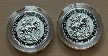 Verenigd Koninkrijk. 2 Pounds 2026, 2 x 1 Oz (Zonder