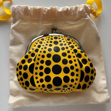 Pumpkin Purse (Geel / Zwart) - Leer - Originele Etui & Doos
