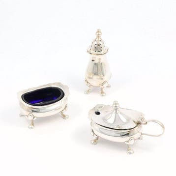 Barker Brothers (1960) - Tafelservies (3) - .925 zilver, Antiek en Kunst