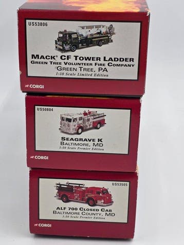 Corgi 1:50 - Model vrachtwagen (3) - Mack CF Tower Ladder/, Nieuw
