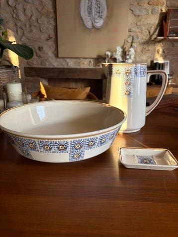 Art Deco Toiletset (3) - Longwy - Porselein