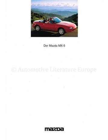 1995 MAZDA MX-5 BROCHURE DUITS, Boeken, Auto's | Folders en Tijdschriften, Nieuw, Mazda, Author