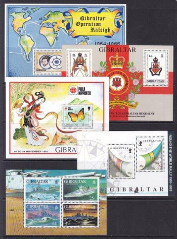 Gibraltar 1988/2007 - Colección Hojitas - Zeer gevorderd -, Gestempeld