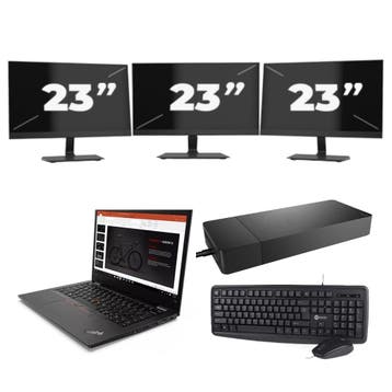 Lenovo ThinkPad L13 G2 -   i5-11e 8GB  - 256GB  + 3x 23 inch, Computers en Software, Windows Laptops, Qwerty, Verzenden, 8 GB