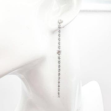 Oorbellen - 14 karaat Witgoud - 2.46ct. tw. Diamant, Sieraden, Tassen en Uiterlijk, Oorbellen, Nieuw