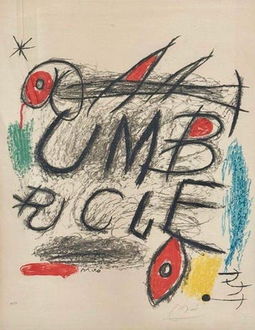 Joan Miro (1893-1983) - Umbracle, Antiek en Kunst