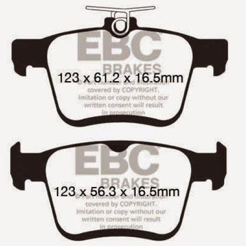 EBC 2014+ Audi A3 1.8 Turbo (w/Electronic Parking Brake), Ophalen of Verzenden, Nieuw