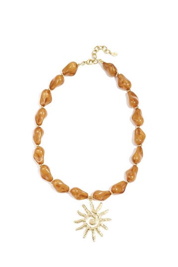 Goudlief Kralenketting met zon charm (Kralenkettingen), Verzenden, Nieuw, Zilver, Overige materialen