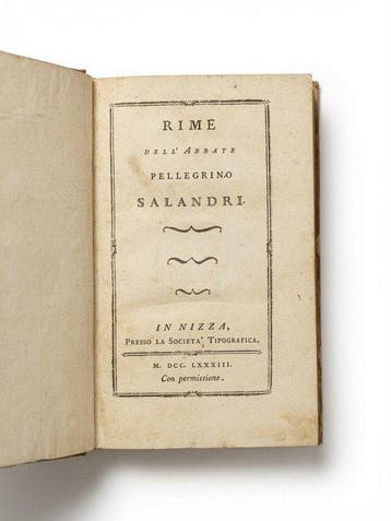 P. Salandri - Rime - 1783