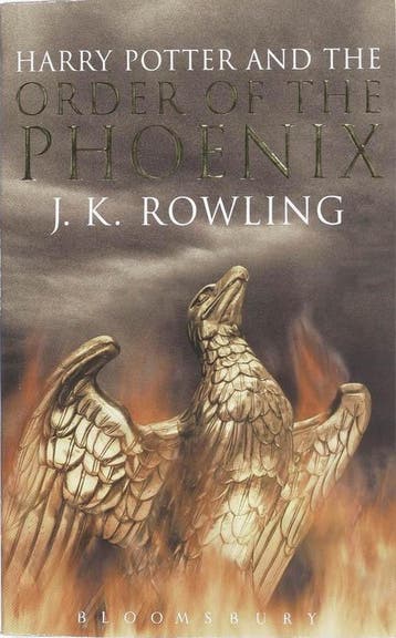 HARRY POTTER ADULT CVR 05 THE ORDER OF THE PHOENI, Boeken, Verzenden, Gelezen, J.K. Rowling