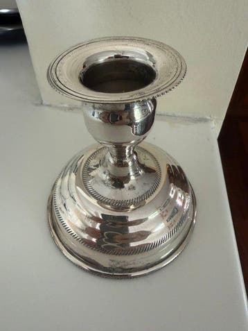Kaarsenhouder - Zilver - zilveren kandelaar