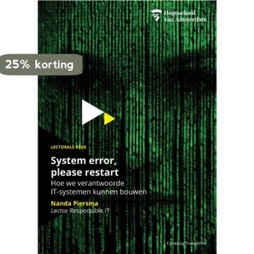 System error, please restart 9789463014311 Nanda Piersma, Verzenden, Gelezen, Nanda Piersma