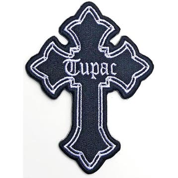 Tupac - Cross - Patch officiële merchandise, Ophalen of Verzenden, Nieuw, Kleding