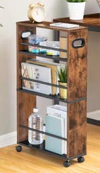 Smalle Keukentrolley met 4 Niveaus – Opbergrek op Wielen, Verzenden, Nieuw